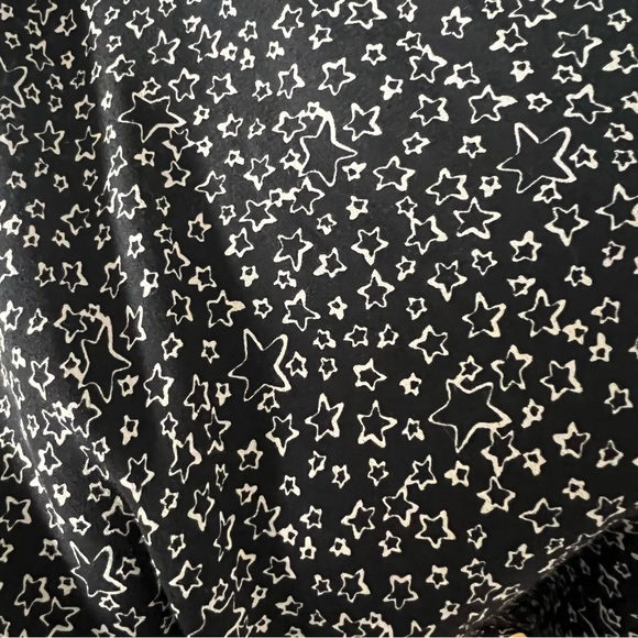 Zara Long Sleeve Mod Star Print Dress with Bow - Picture 4 of 7